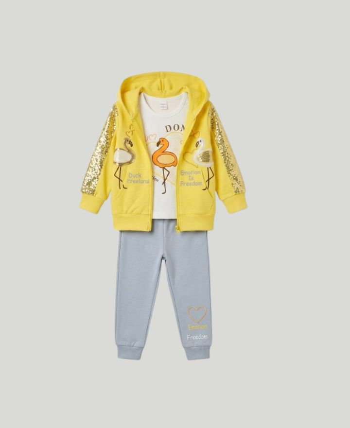 Toddlers Girls 3pcs Suits TD-0095