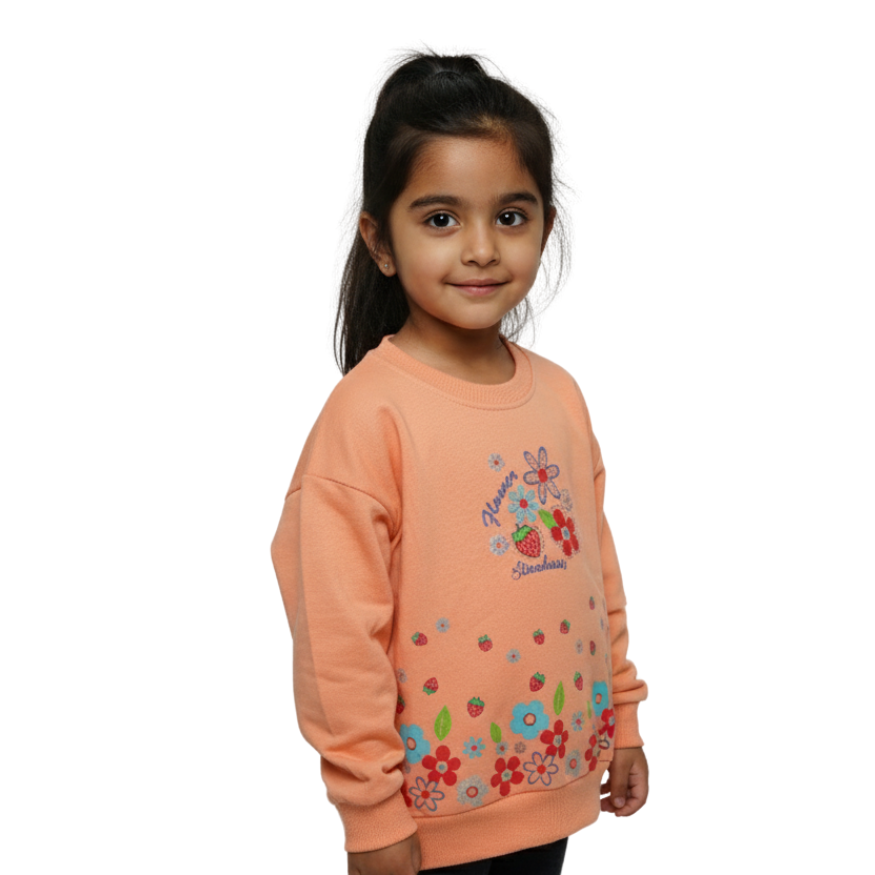 Girls Flower Sweatshirts TS-0124