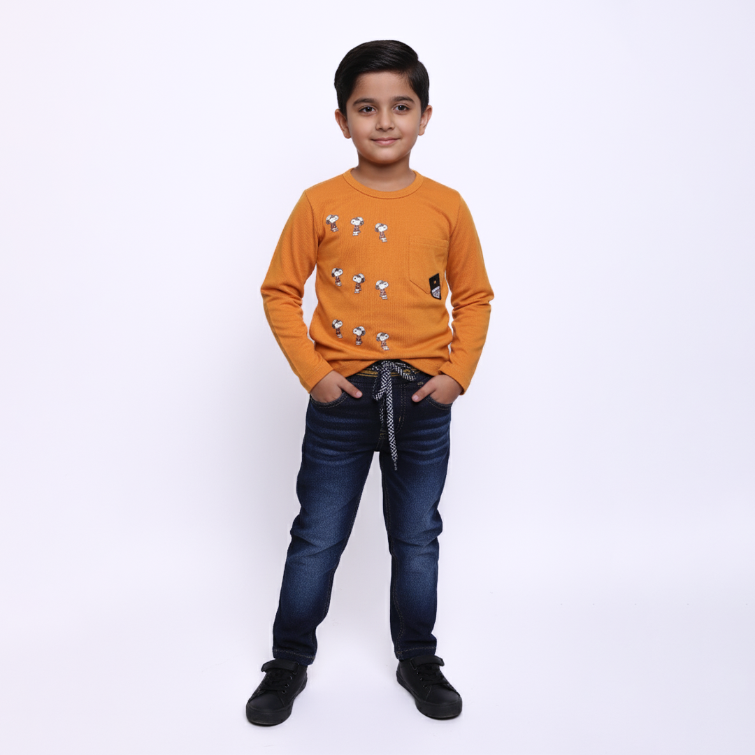 Toddlers and Infant Trendy Suits with Jeans - TD-0139
