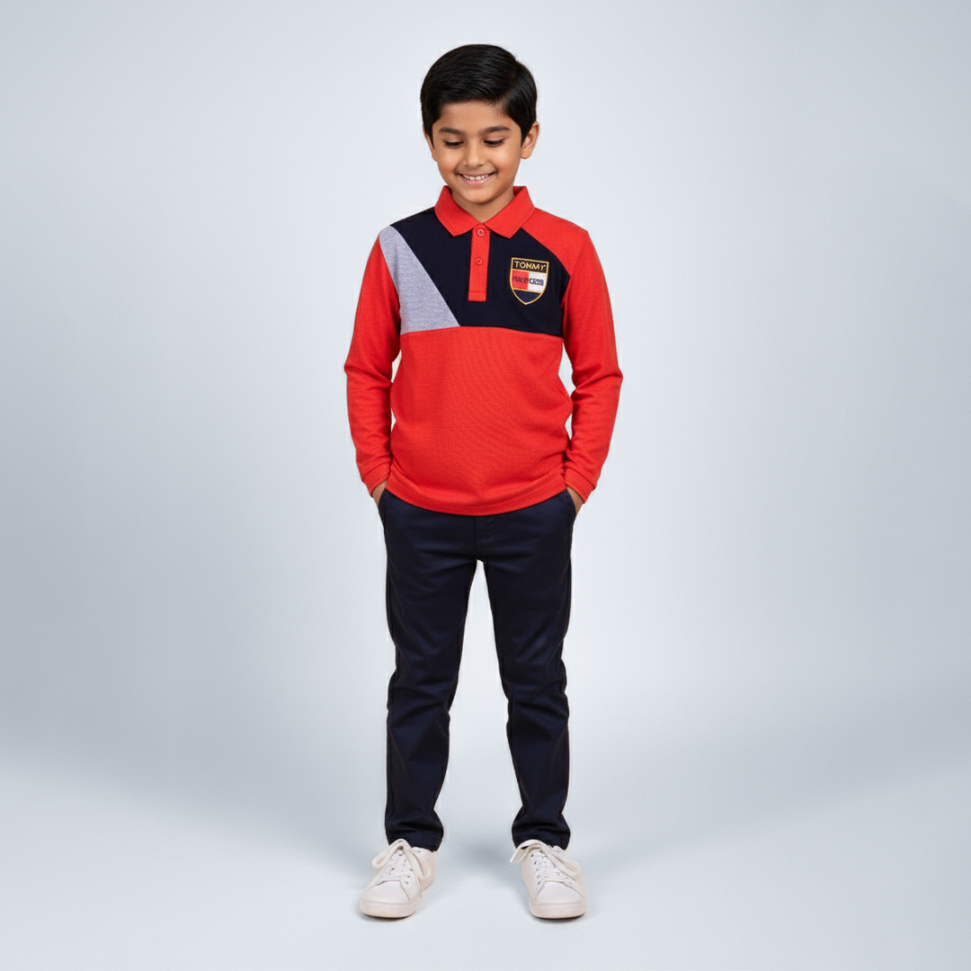Boys Tommy Collar T-Shirt – TS-0134