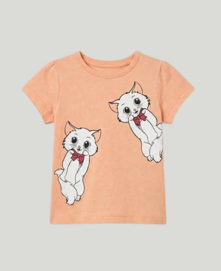 Girls Cat T-Shirt TS-0415