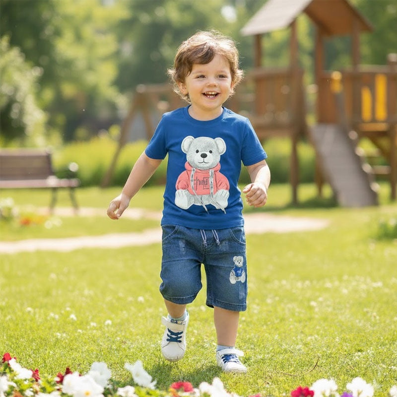 Toddlers Bear Suit – T-Shirts & Shorts Set - TD-0110