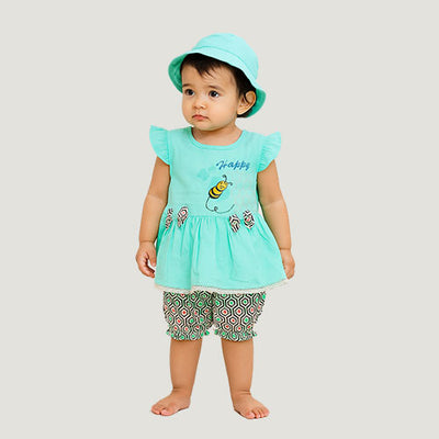Infant Honey Bee Cotton Suit – IS-0088