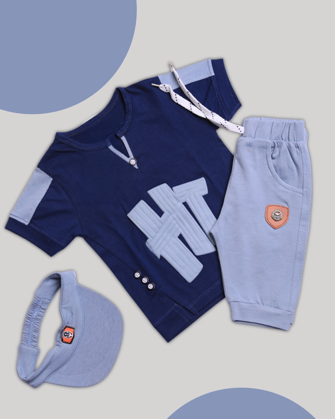 Toddlers T-Shirt & Shorts Suit – Soft Malai Jersey - TD-0104