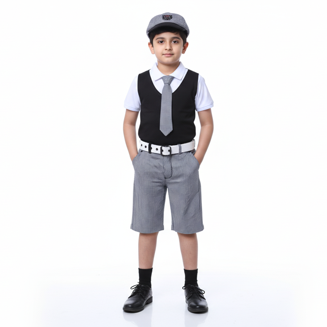 Boys Wear Suit with Cap and Belt –  BW-0027