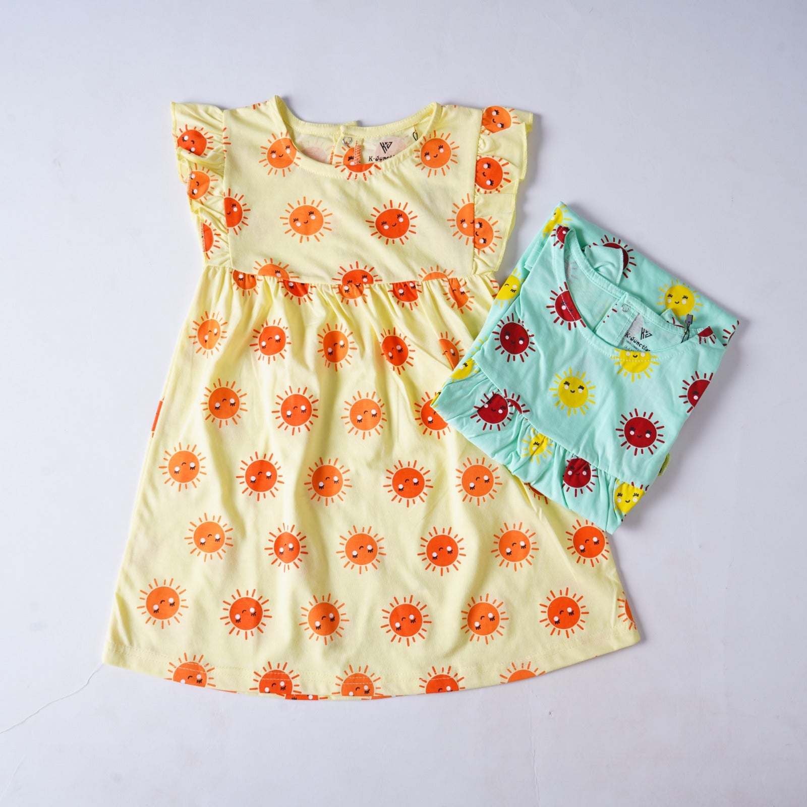 Girls premium quality Frocks sunflower Shirt – FS-0066