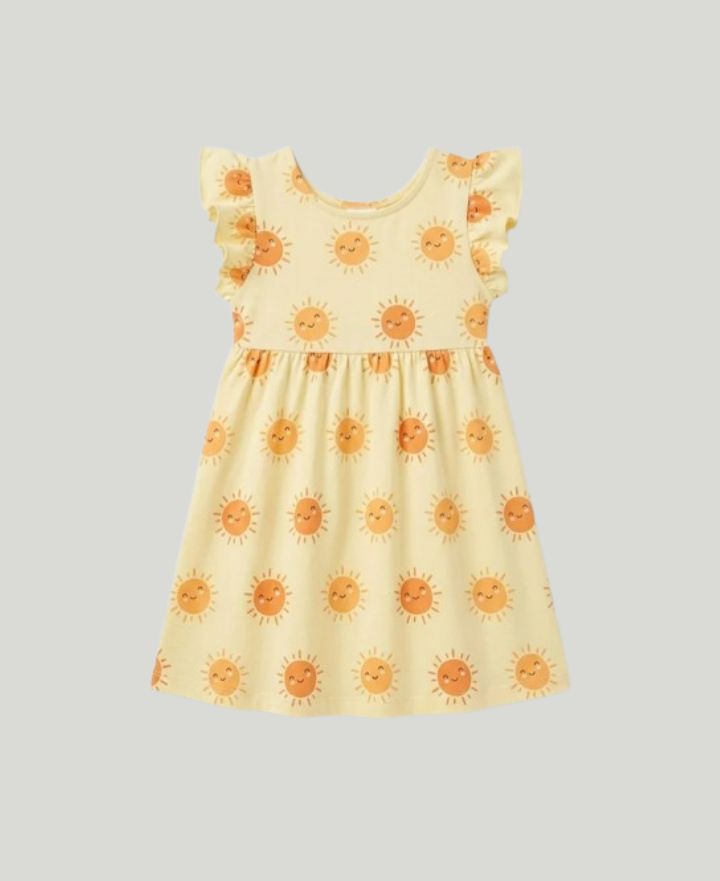 Girls Sunflower Frocks FS-0066