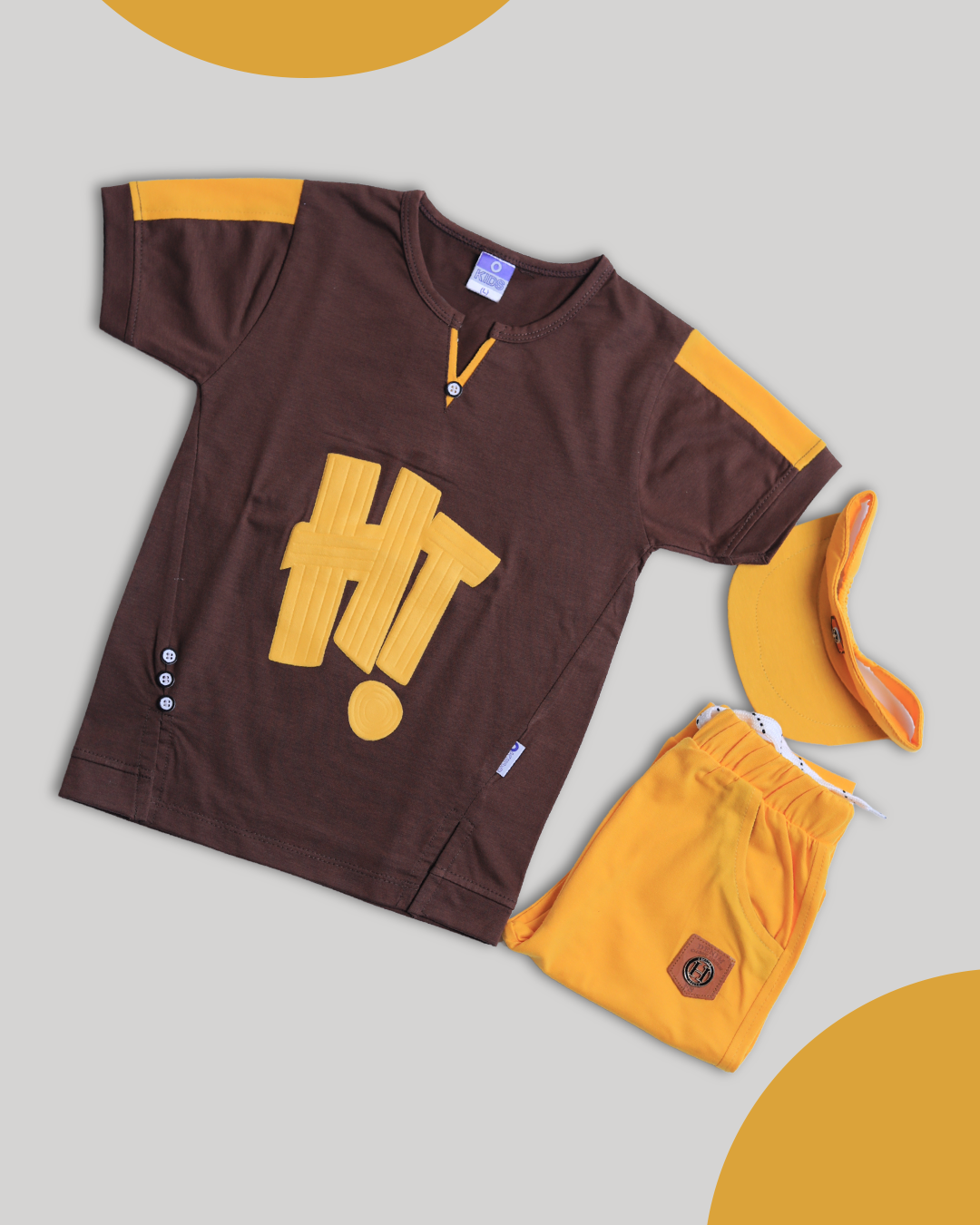Toddlers T-Shirt & Shorts Suit – Soft Malai Jersey - TD-0104