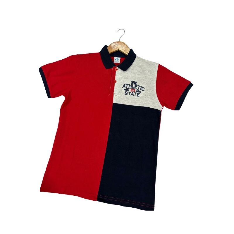 Boys 23 State Collar T-Shirt – PK Fabric – TS-0002