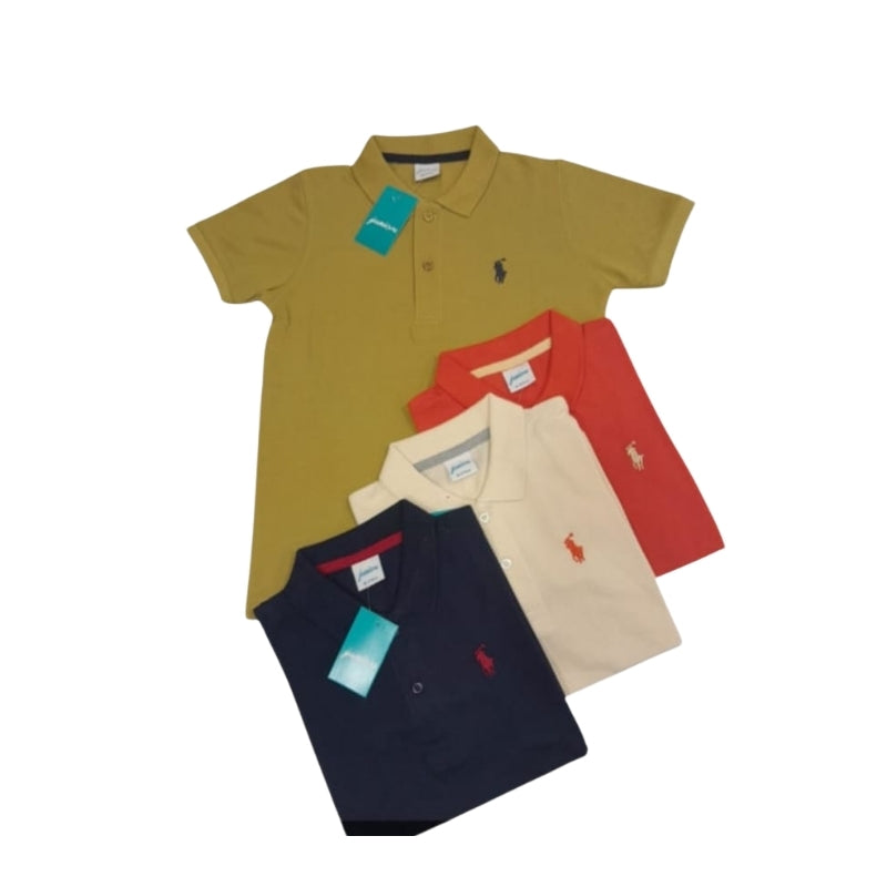 Boys Polo Collar T-Shirts PK Fabric – TS-0028