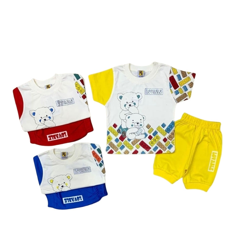 Infant Bear Design Suit – Soft Jersey – IS-0040