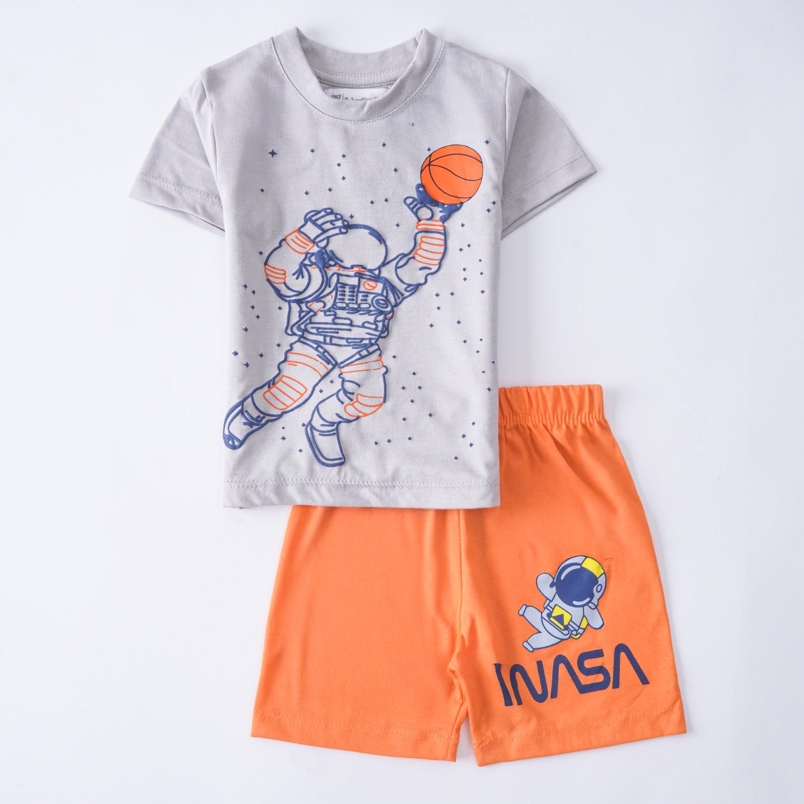 Toddlers Fancy Suit – NASA T-Shirt with Shorts – TD-0057