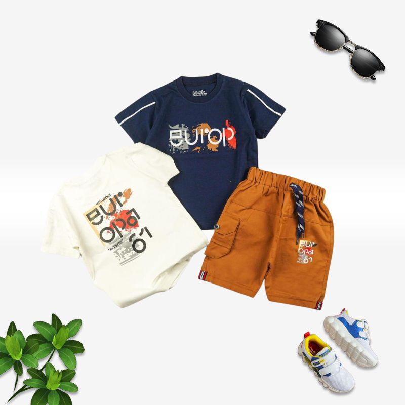 Toddlers Fancy Premium T-Shirt & Shorts Set – TD-0089