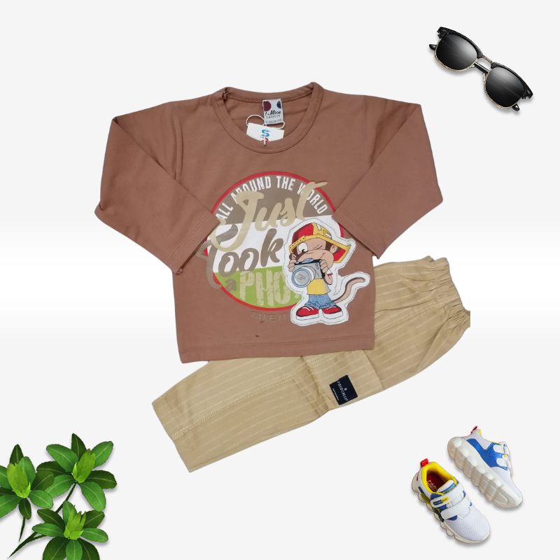 Toddlers Fancy Suits – T-Shirts and Pant Set – TD-0093