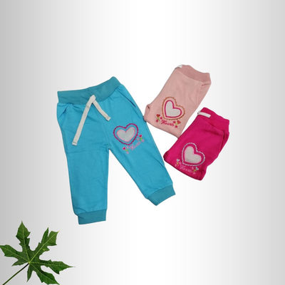 Girls Terry Trousers Heart Design – GT-0120