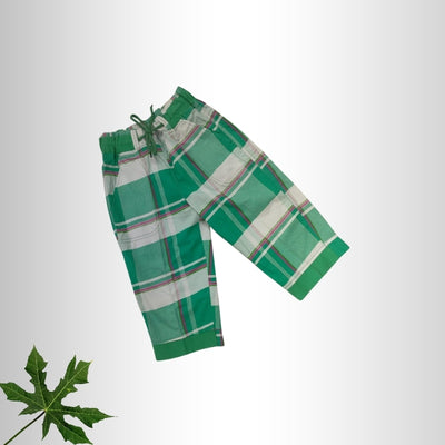 Kids Check Cotton 3Q Shorts – KS-0004