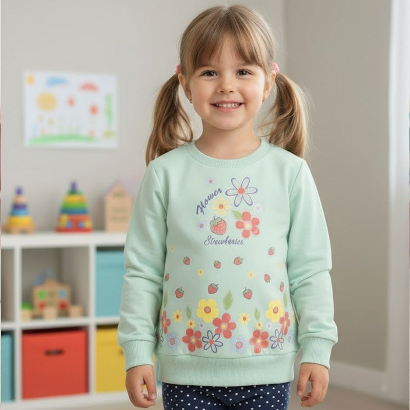 Girls Flower Sweatshirts TS-0124