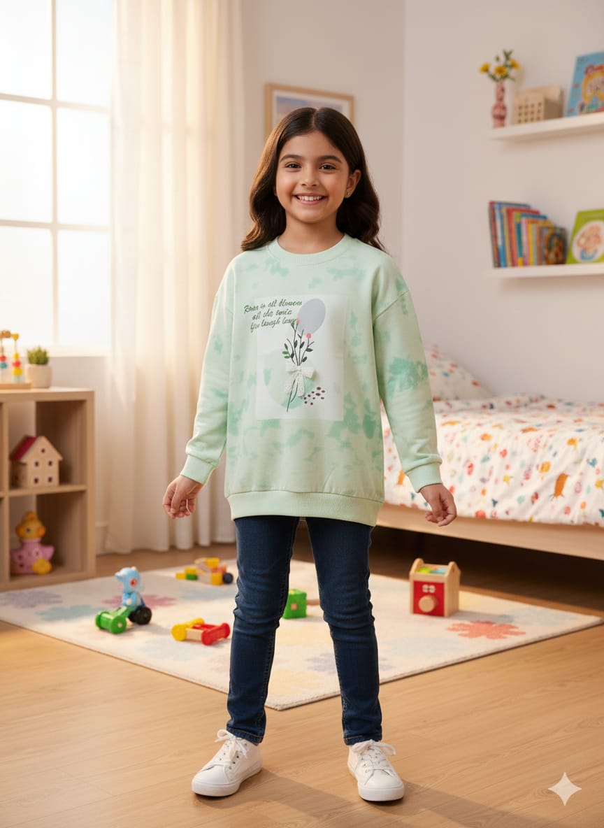 Girls Cute Sweatshirt TS-0230