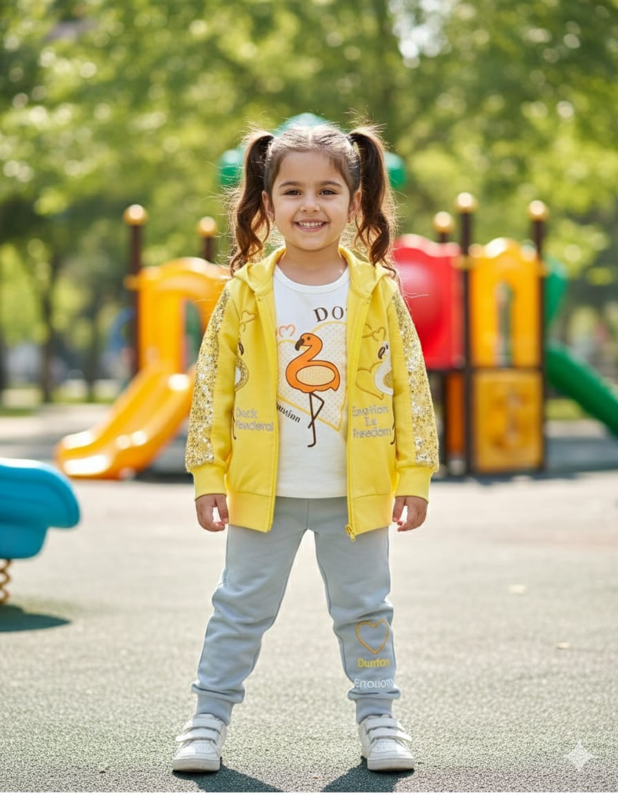 Toddlers Girls 3pcs Suits TD-0095