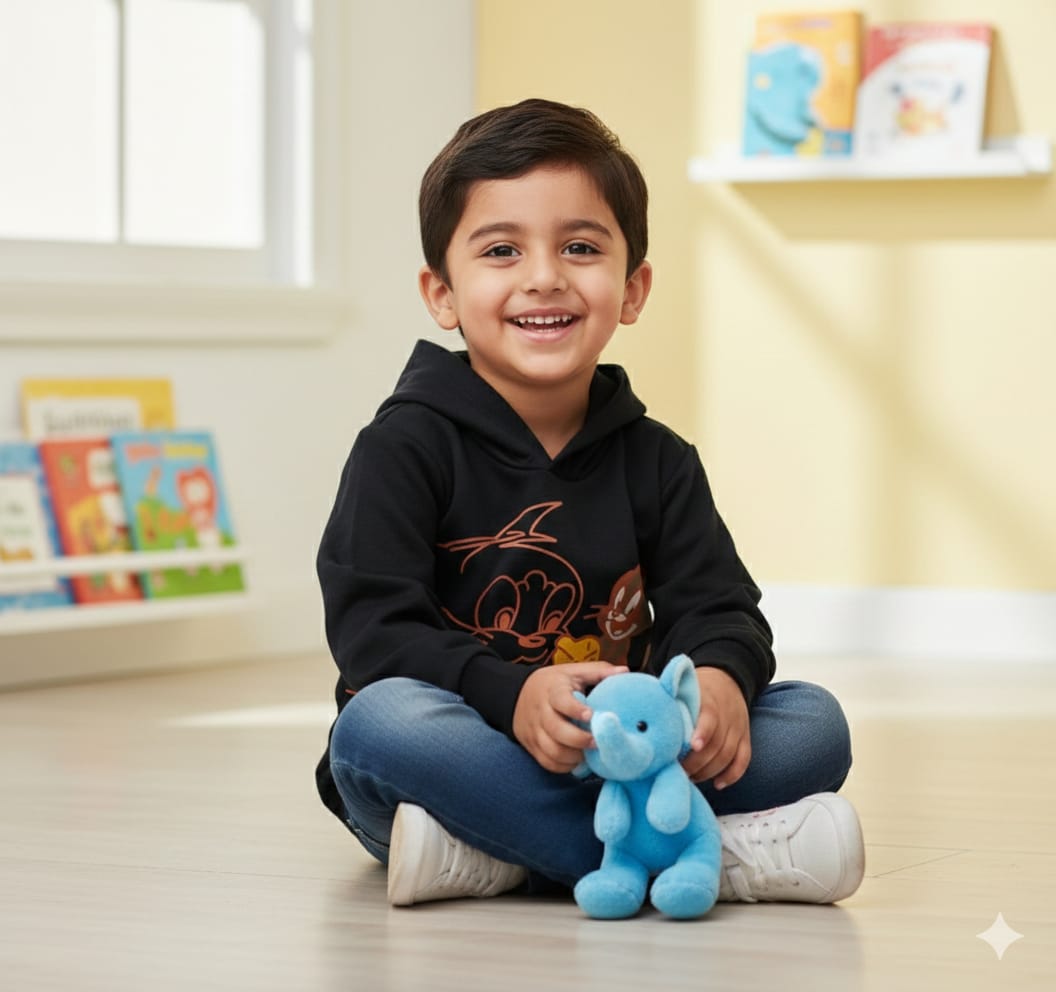 Toddlers Hoodie – Navy Blue - HD-0103