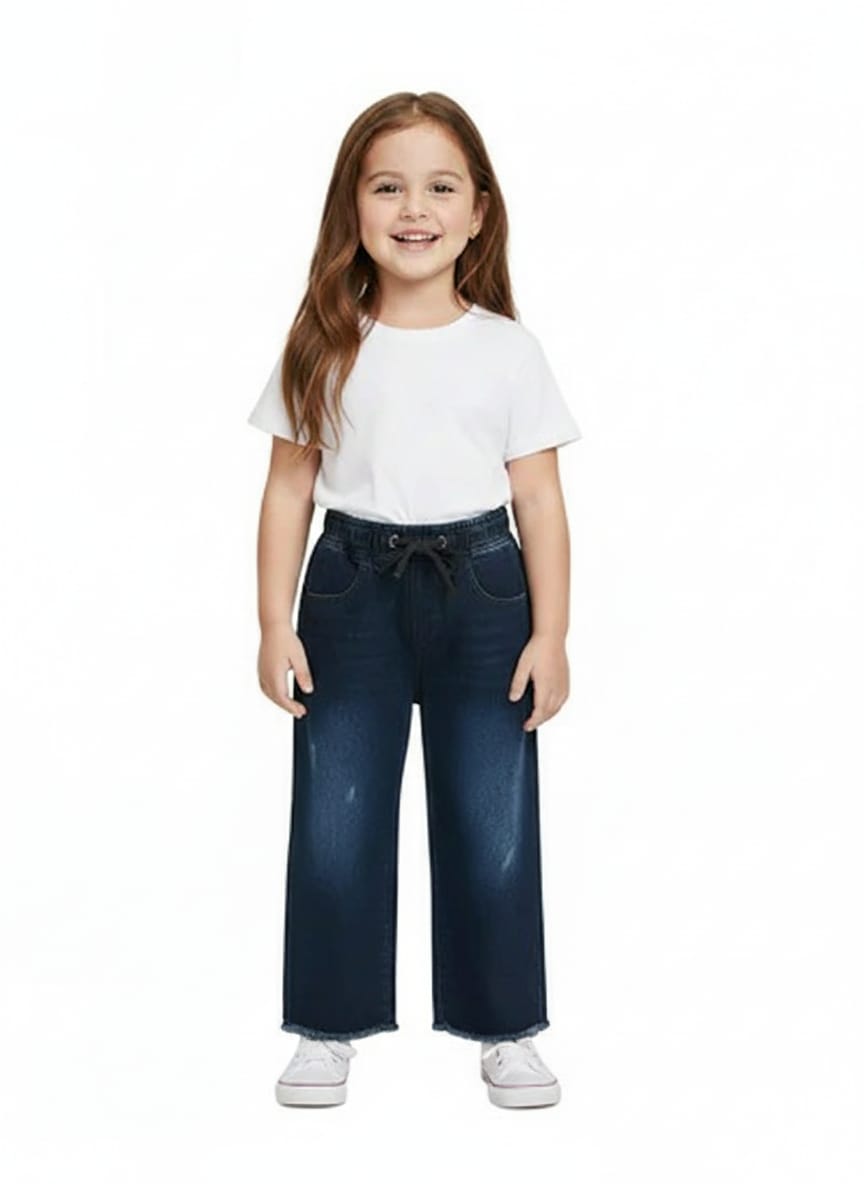 Girls Loose Fit Denim Jeans JN-0019