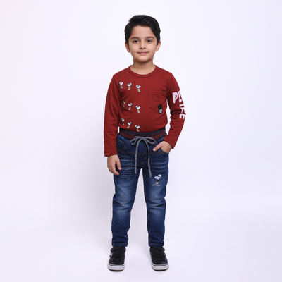 Toddlers and Infant Trendy Suits with Jeans - TD-0139
