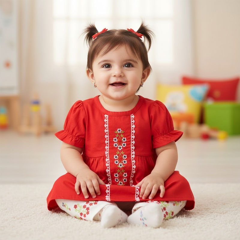 Infant Fancy Cotton Suit – IS-0086