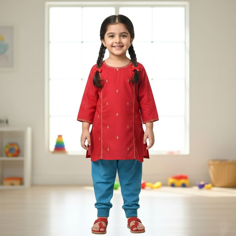 Girls Terry Trousers Heart Design – GT-0120