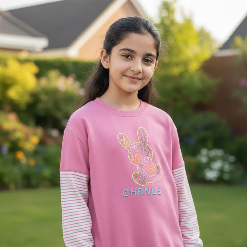 Girls Sweatshirts Bear Design – TS-0007