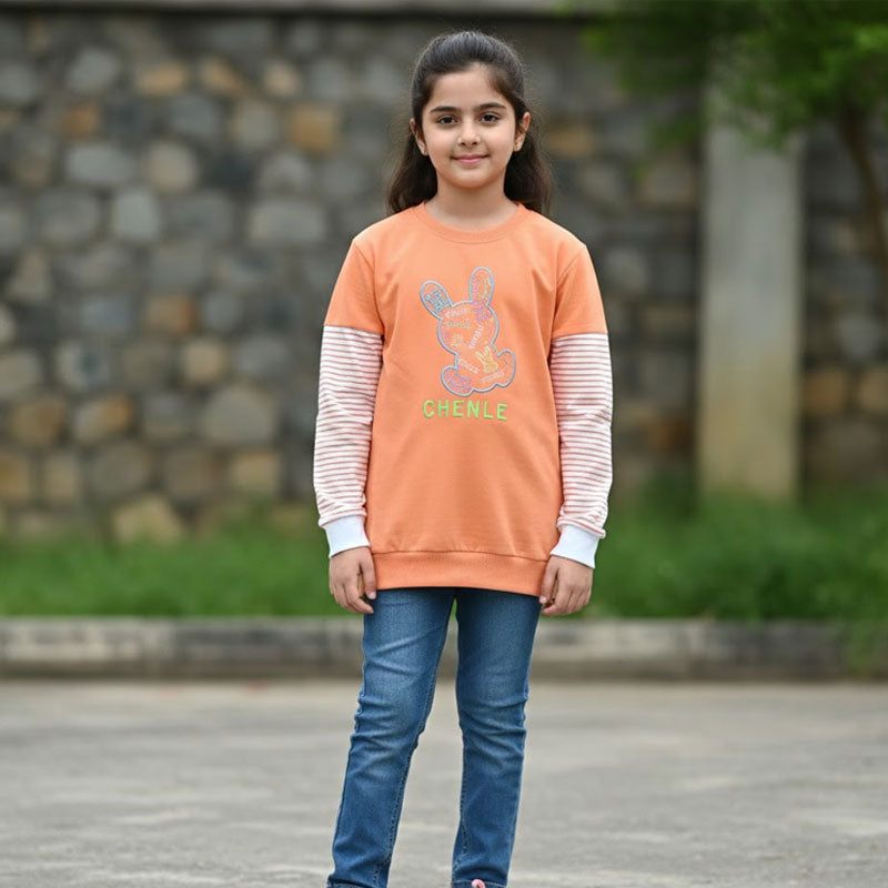 Girls Sweatshirts Bear Design – TS-0007