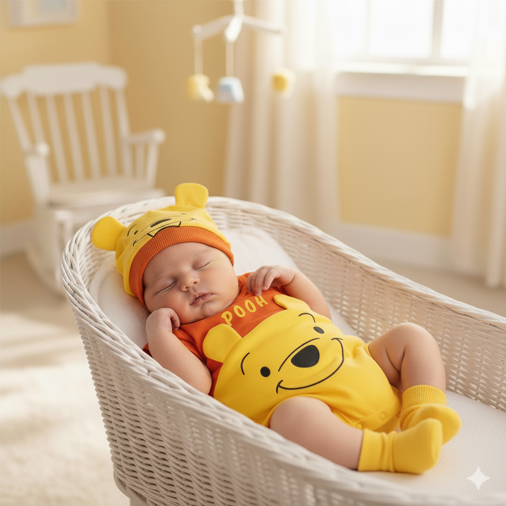 Infants Romper Suit with Cap – IS-0034