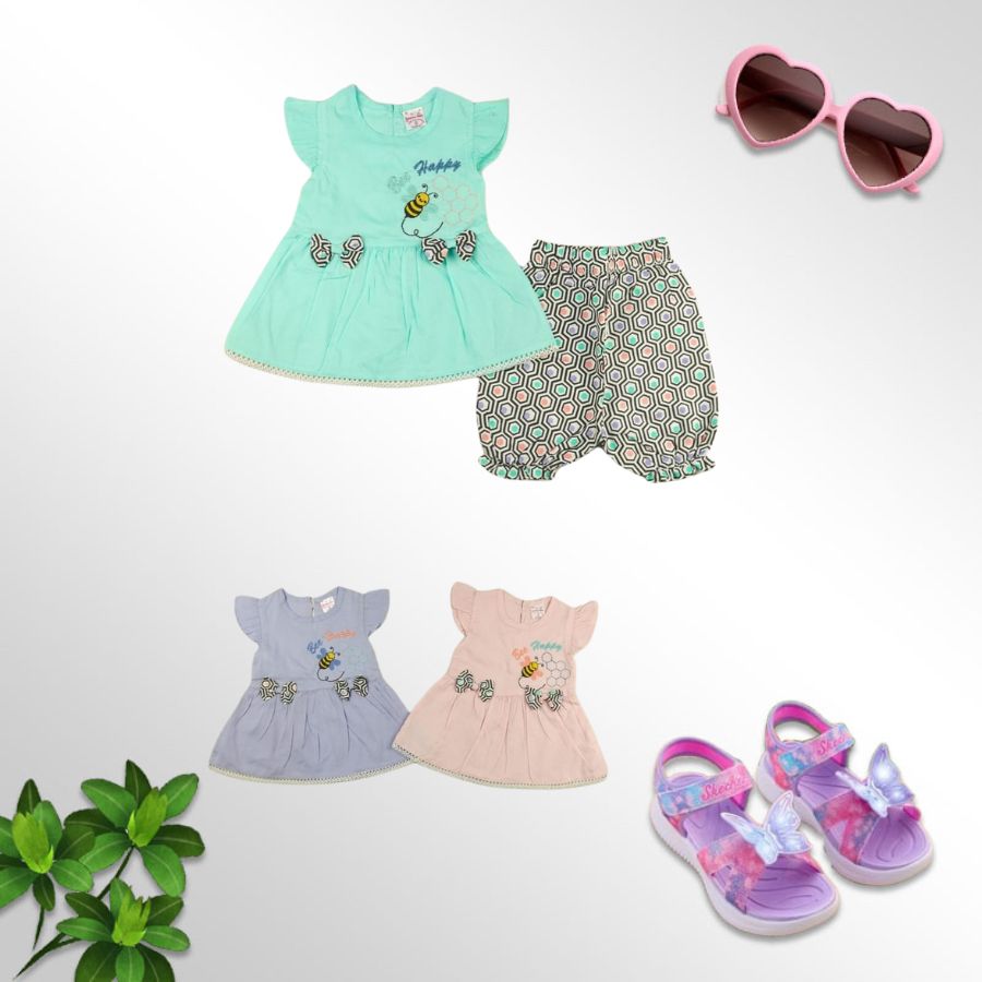Toddlers Girls Bee Suits TD-0081