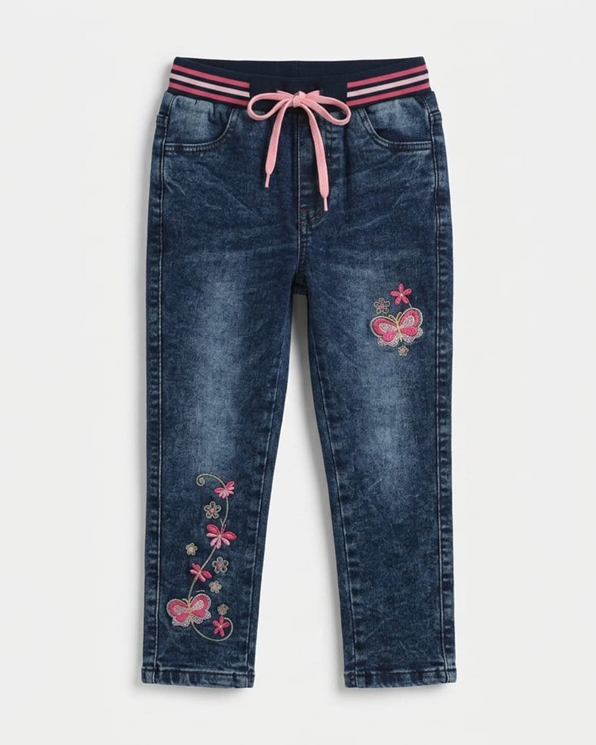 Girls Embroidered Jeans JN-0129