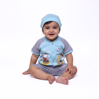 Infants Suit with Cap, Soft Jersey – IS-0033