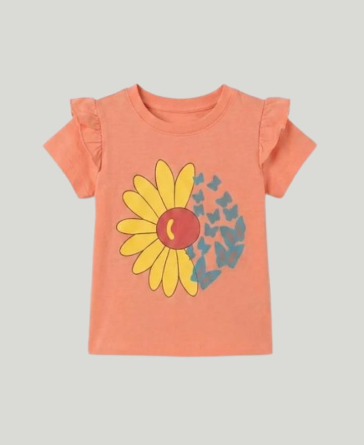 Girls Sunflower T-Shirts TS-0061