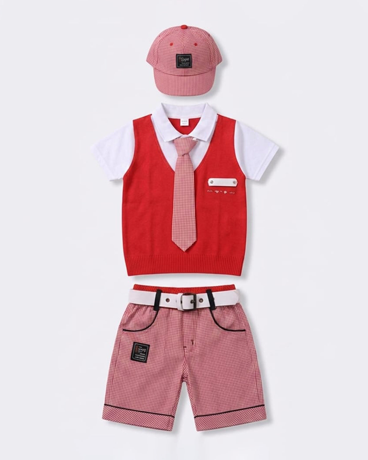Boys Suits with Cap/Belt BW-0027