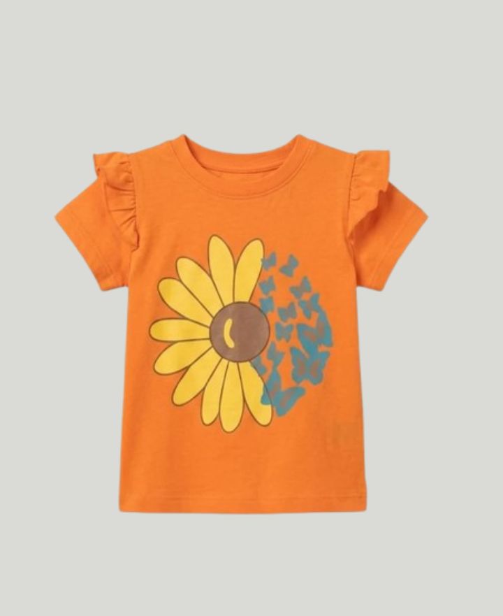 Girls Sunflower T-Shirts TS-0061