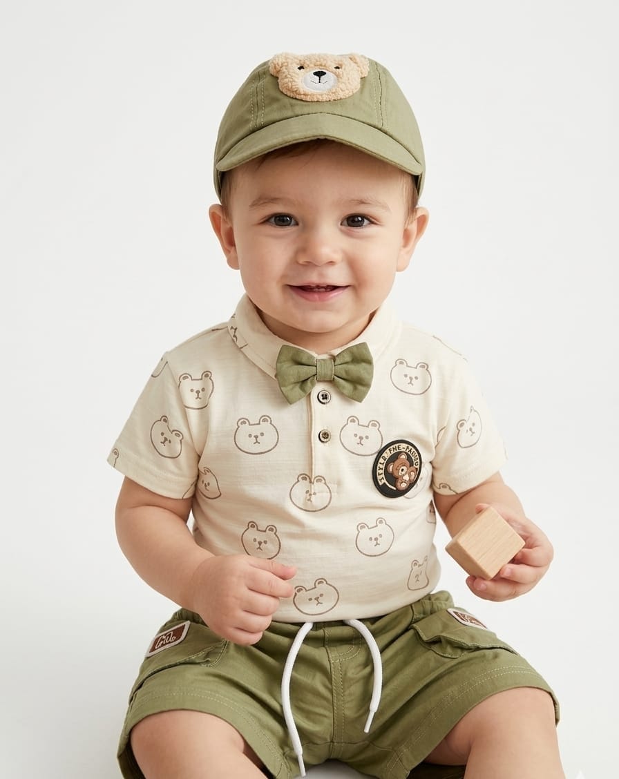Toddlers Suits With Cap TD-0447