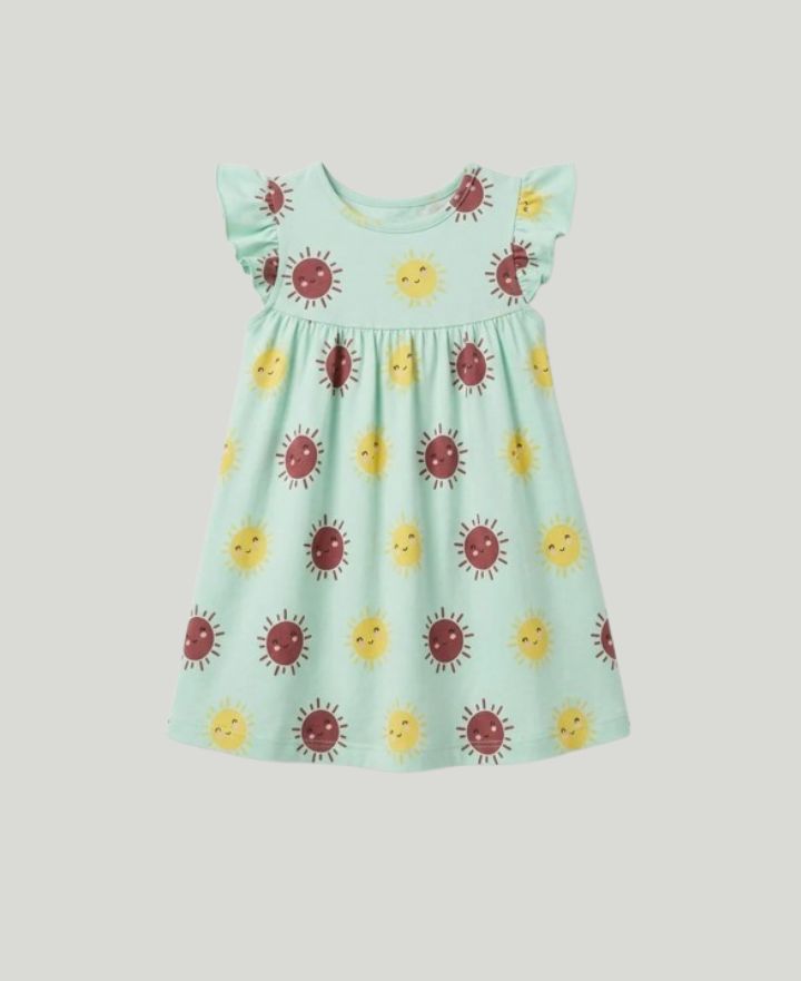 Girls Sunflower Frocks FS-0066