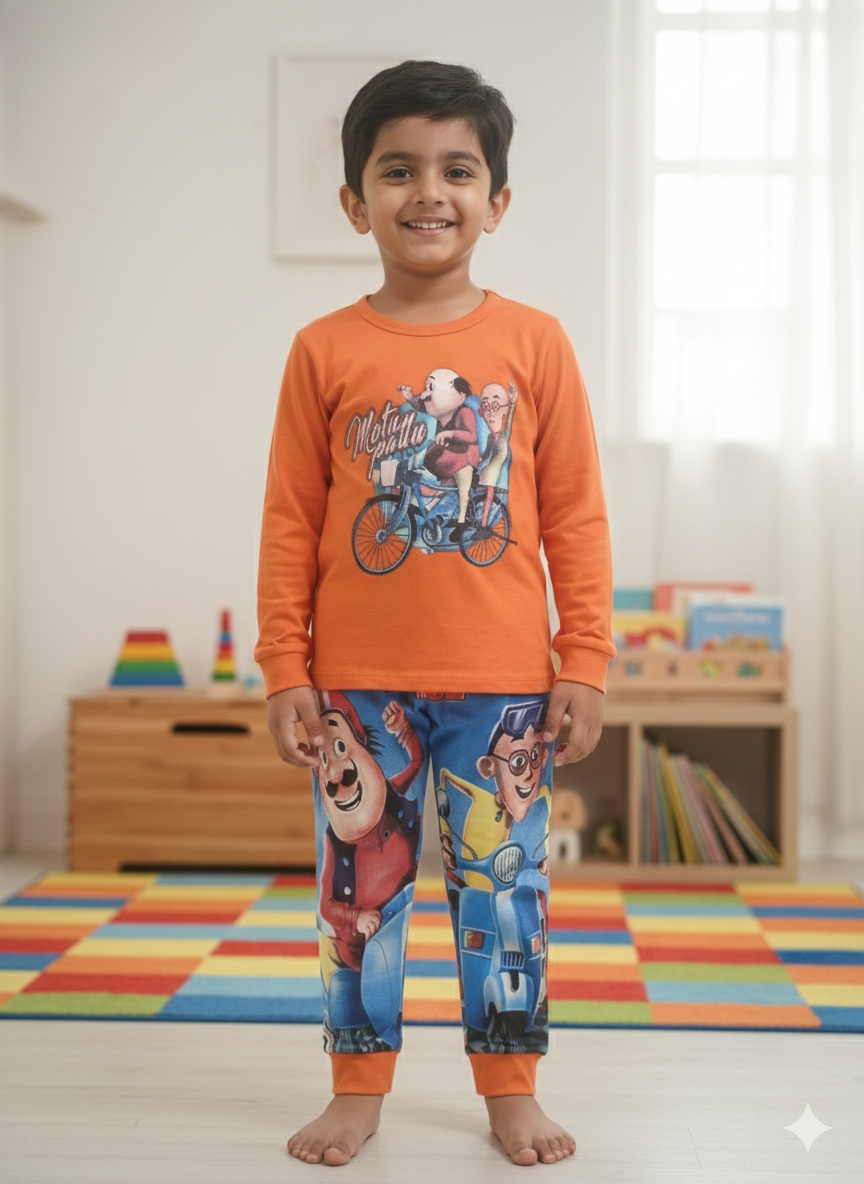 Toddlers Fancy Suits – Motu Patlu Design – TD-0092