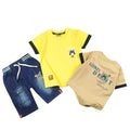Toddlers Fancy Suit – Printed T-Shirt & Shorts Set – TD-0054