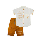 Toddlers Fancy Suit – Shirt with Cotton Shorts – TD-0056
