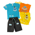 Toddlers Fancy Suits – Smiley T-Shirts and Shorts – TD-0050