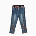 Girls Embroidered Flower Design Jeans – JN-0128