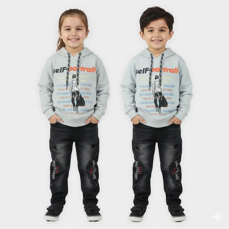 Toddler Hoody Suit with Jeans - TD-0165