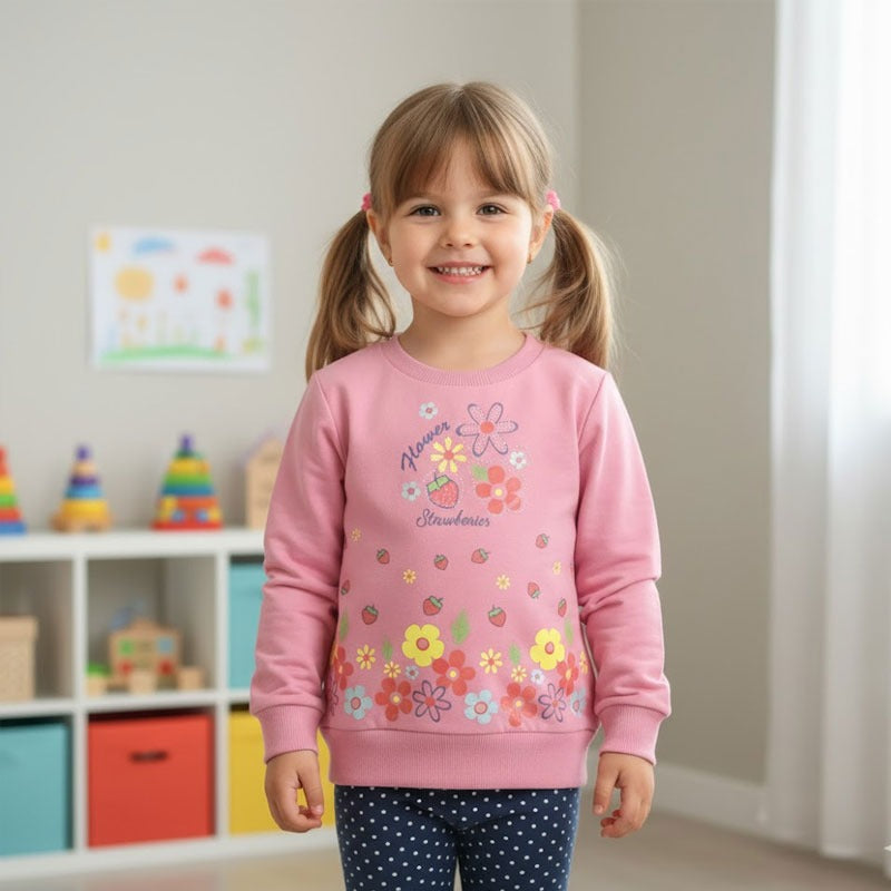 Girls Flower Sweatshirts TS-0124