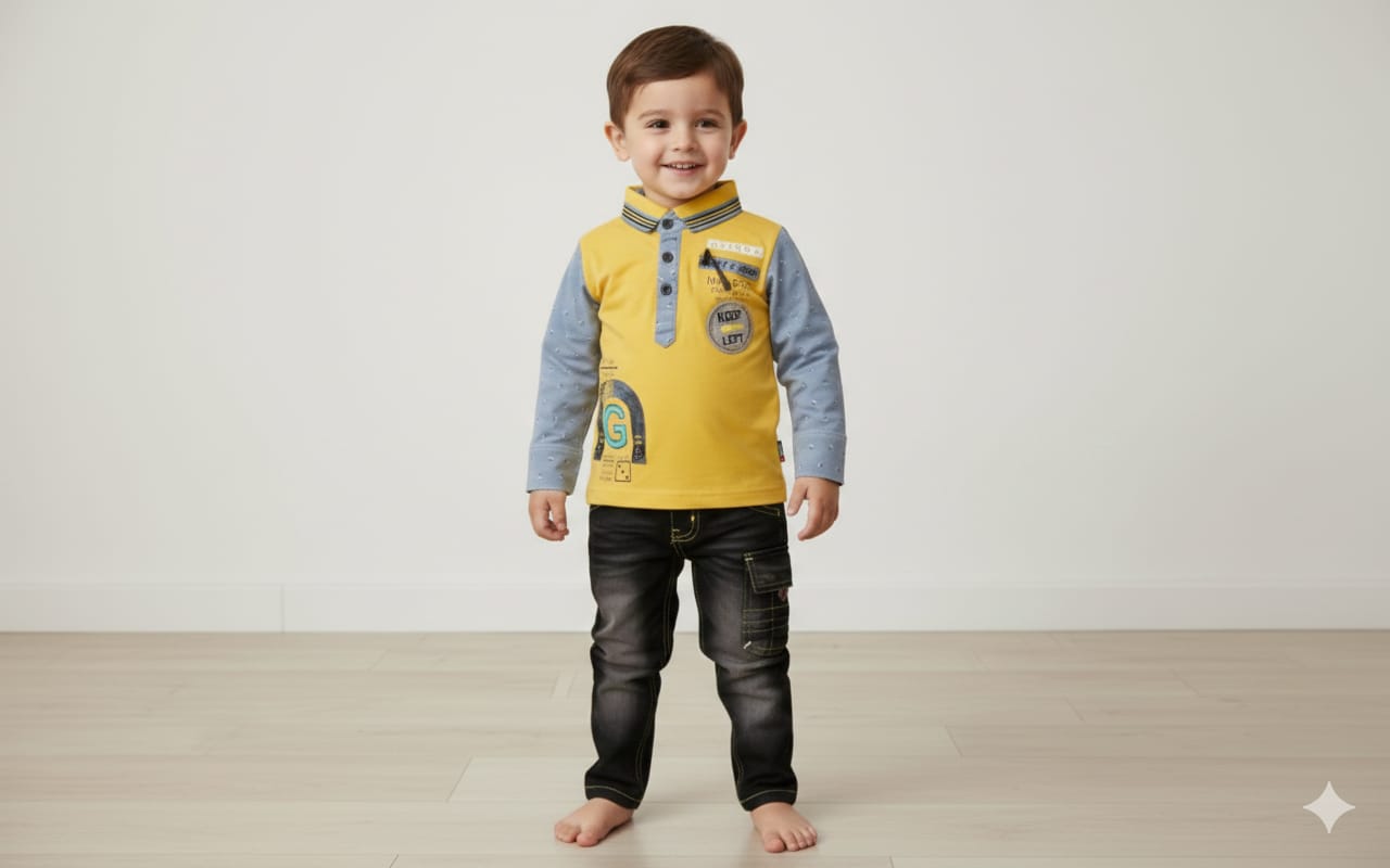 Toddlers T-Shirt & Jeans Set – TD-0116