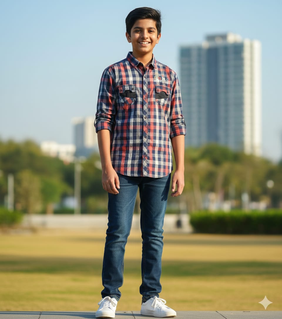 Boys Check Shirt ST-0321