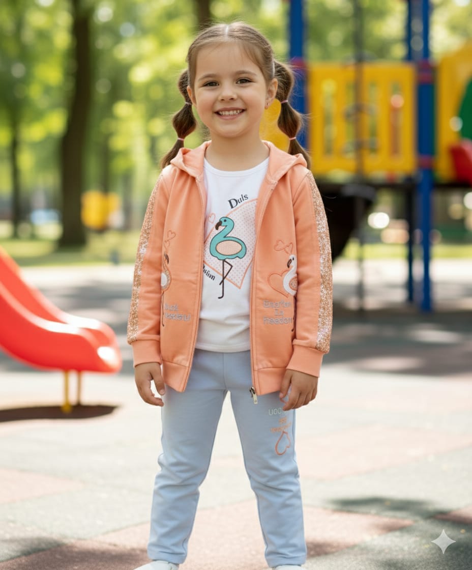 Toddlers Girls 3pcs Suits TD-0095
