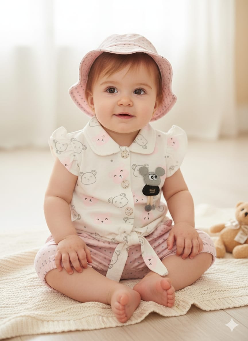 Girls Fancy Suit with Cap – GW-0038